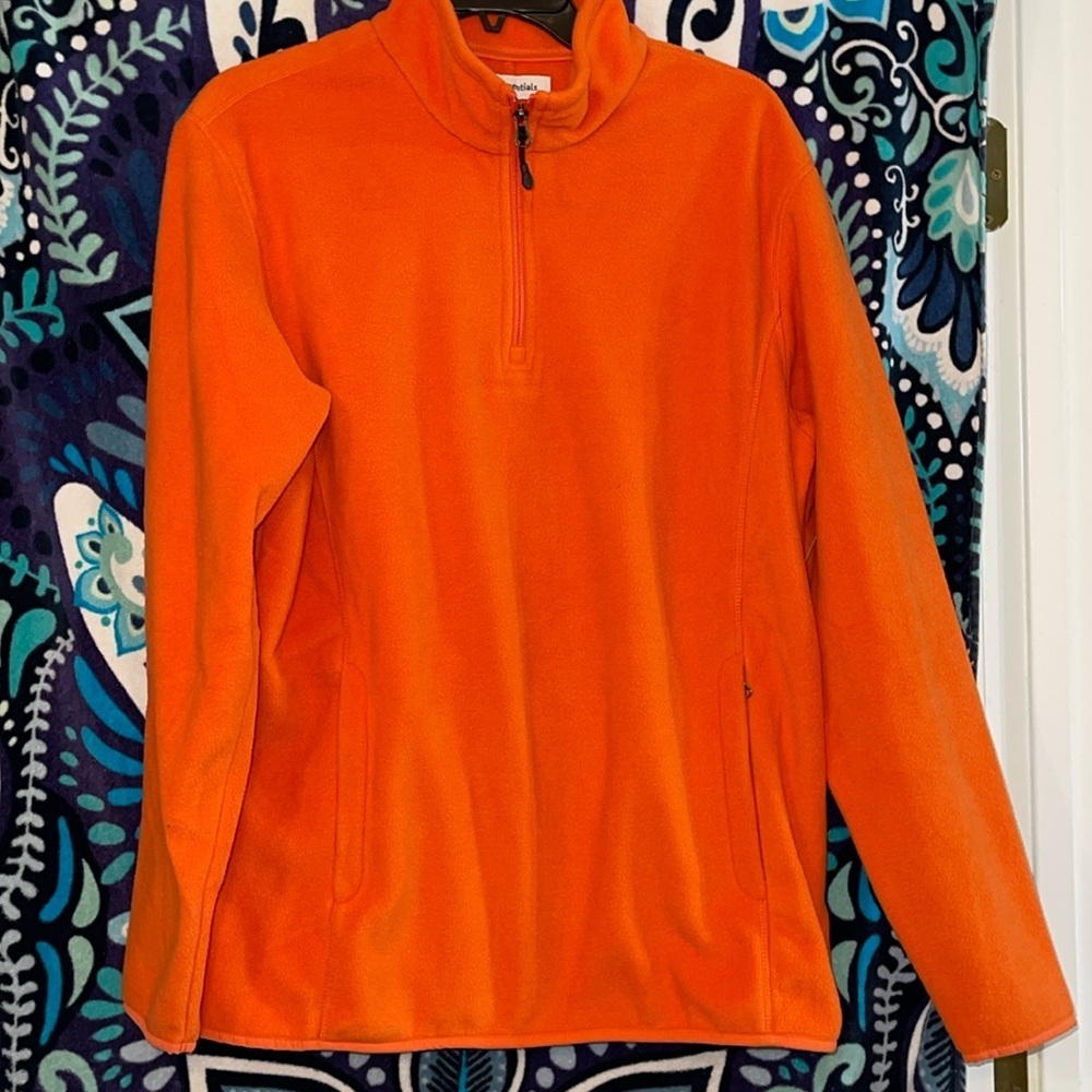 New Amazon Essentials 1/4 zip fleece pullover M
